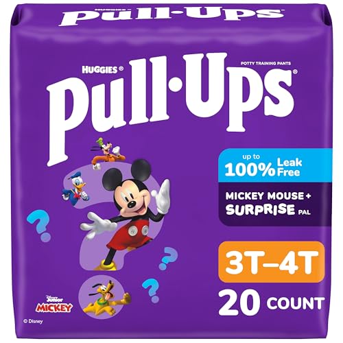 Pull-Ups Boys' Potty Training Pants, Size 3T-4T Training...
