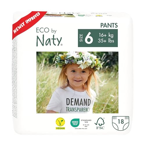 Eco by Naty Pull-Ups Training Pants, Plant-Based and No...