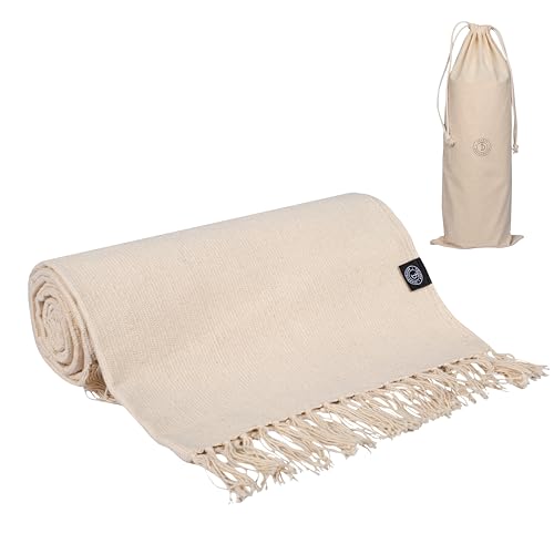 Tharie Premium Hand-Woven Organic Cotton Yoga Mat |...