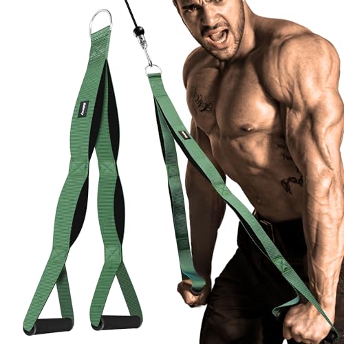 Tricep Rope Cable Attachment Handles, Tricep Pull Down...