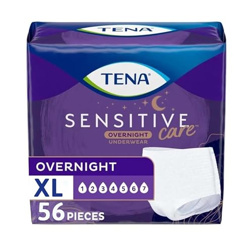 TENA Sensitive Care Overnight Incontinence Underwear for...