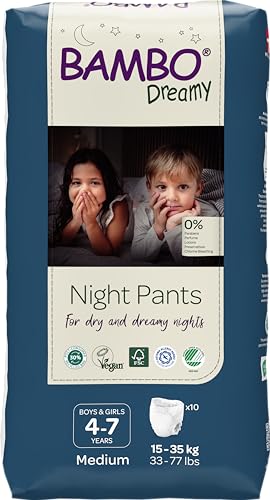 Bambo Nature Premium Dreamy Night Pants, Pull Up Pants,...