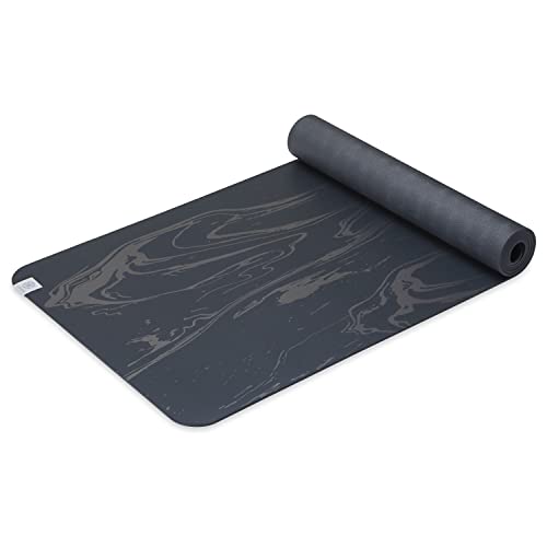 Gaiam Dry-Grip Yoga Mat - 5mm Thick Non-Slip Exercise &...