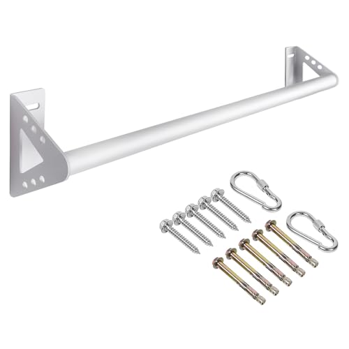 Purife 36'' White Heavy Duty Doorway Pullup Bars, Wall...
