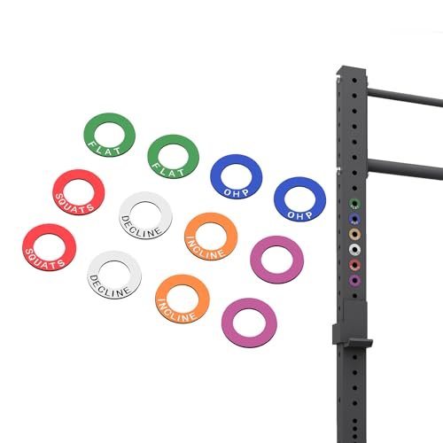Power Squat Rack Barbell Magnetic Position Markers...