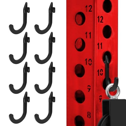 Topfinder 8PSC Squat Rack Accessories Hook Holder,Power...