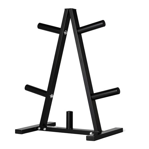 Amazon Basics Olympic 2-inch Weight Plate Tree Rack