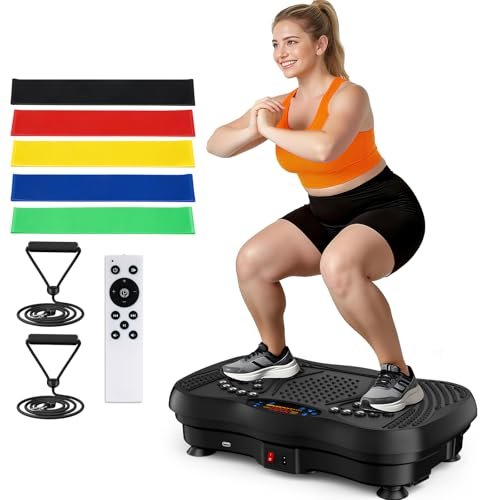 Vibration Plate Exercise Machine, 130 Speeds Home Fitness...
