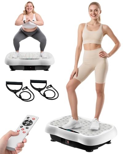 Vibration Plate Exercise Machine, Vibrating Platform for...