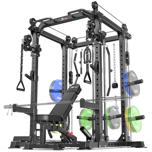 Power Rack Power Cages Multi-Function Squat Rack with Cable...