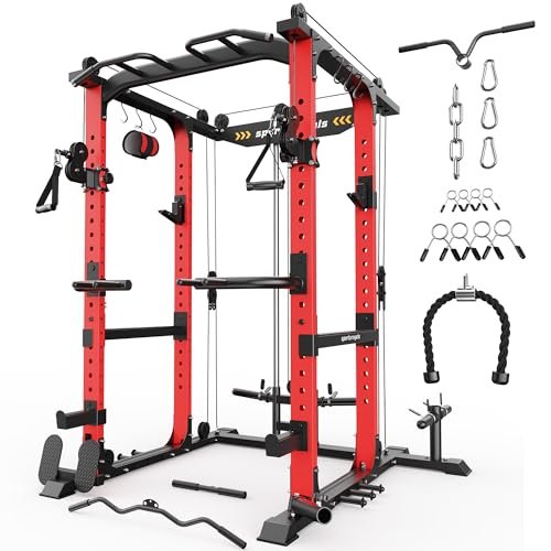 Sportsroyals Power Cage,1600lbs Multi-Function Power Rack...