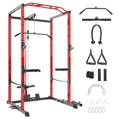 GarveeLife Power Cage with LAT Pulldown, Multi-Functional...