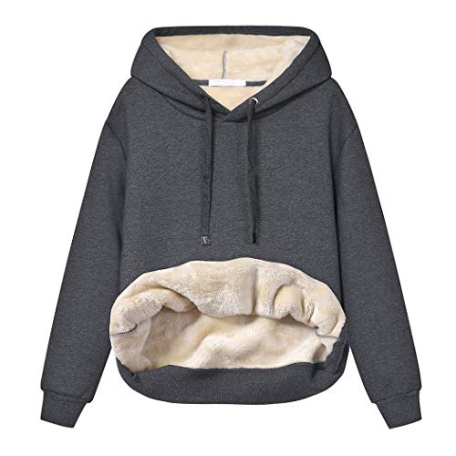 Hixiaohe Women's Winter Warm Sherpa Fleece Lined Hooded...