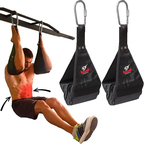 Premium Ab Slings Straps - Rip-Resistant Heavy Duty Pair...