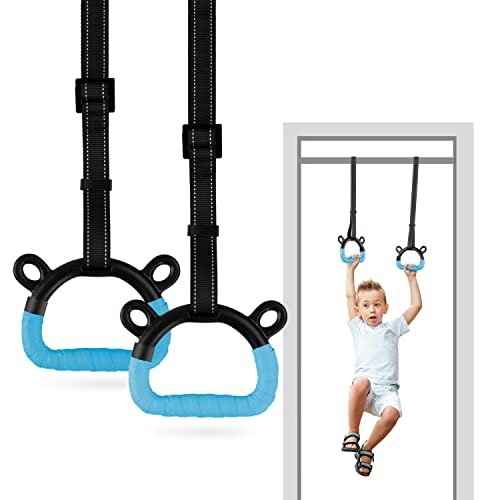 EXQ Home Kids Gymnastic Rings Pull up Rings for Chlidren...