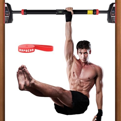 HAPBEAR Pull Up Bar for Doorway, Strength Training Chin...