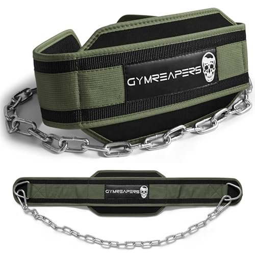 Gymreapers Dip Belt With Chain For Weightlifting, Pull Ups,...