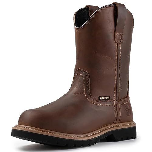 SUREWAY Mens 10 in Soft/Steel Toe Waterproof Wellington...