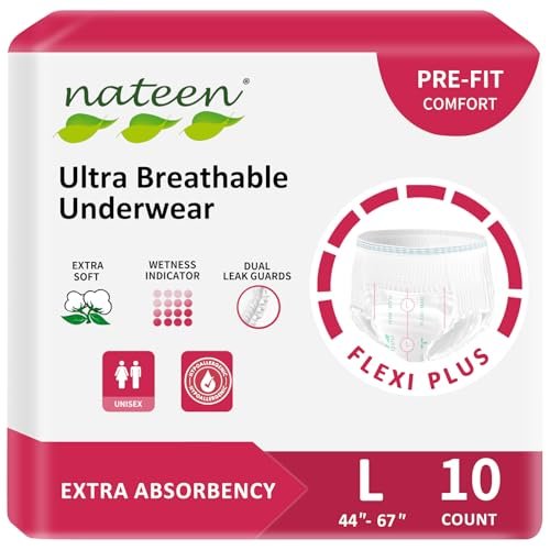 Nateen Flex Plus Adult Incontinence Underwear for Women and...