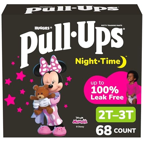 Pull-Ups Girls' Nighttime Potty Training Pants, Training...