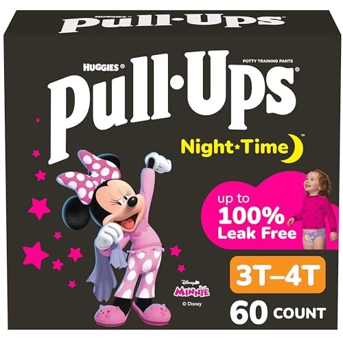 Pull-Ups Girls' Nighttime Potty Training Pants, Training...