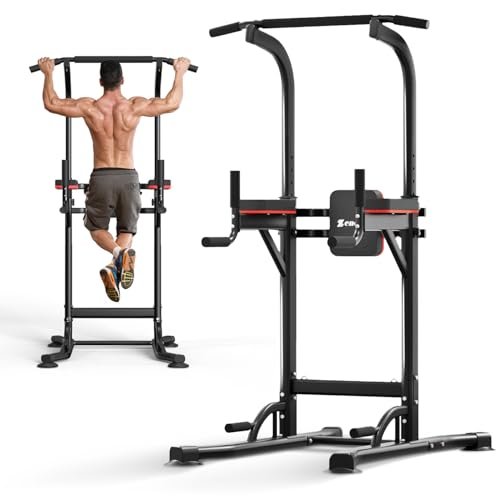 ZENOVA Pull Up Bar Power Tower Dip Bar Pull Up...