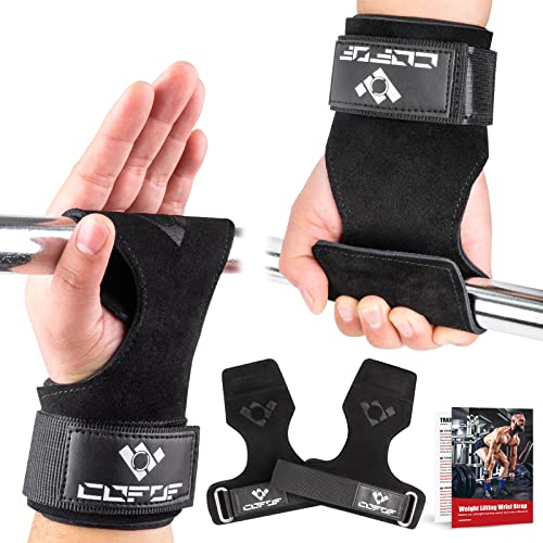 COFOF Weight Lifting Wrist Strap,Double Layer Leather...