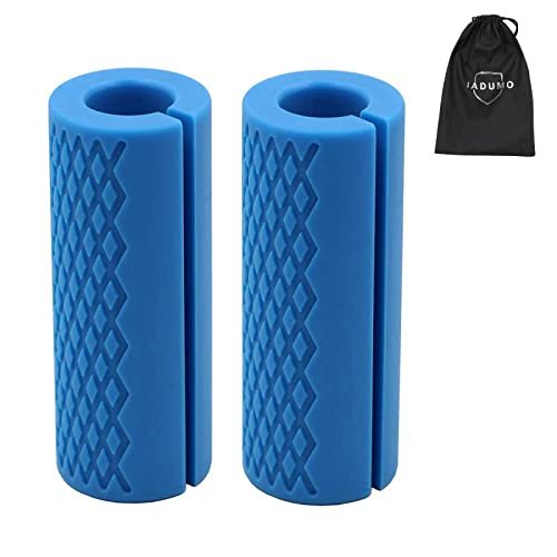 IADUMO Bar Grips for Weightlifting,Thick Barbell Bar...