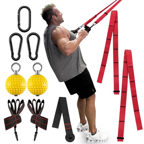 FitBeast Pull Up Grips & Grip Ball Combo, Finger...