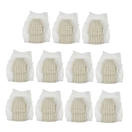 PACKOVE 11pcs Elderly Nappies Disposable Adult Diapers...