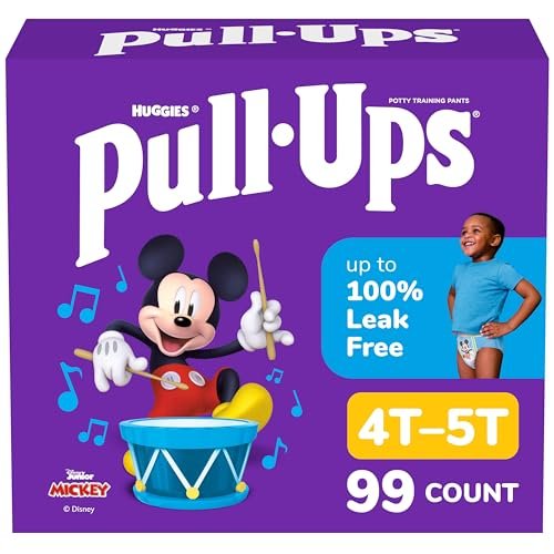 Pull-Ups Boys' Potty Training Pants, Size 4T-5T Training...