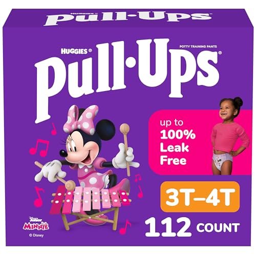 Pull-Ups Girls' Potty Training Pants, Size 3T-4T Training...
