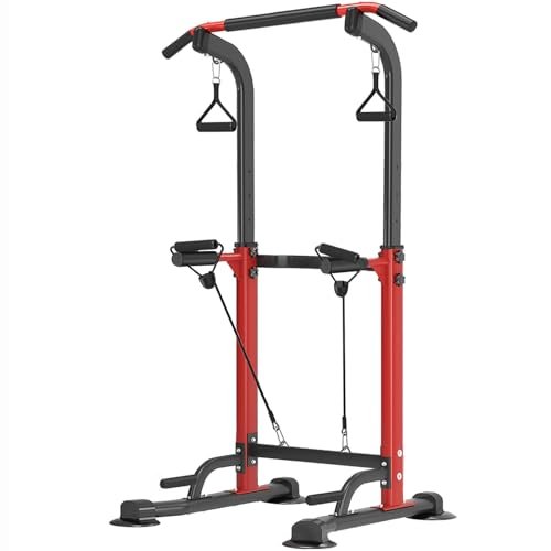Trlakepreble Power Tower Pull Up Bar,Pull-Up Rack Dip...