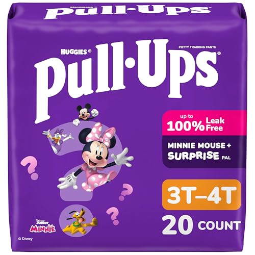 Pull-Ups Girls' Potty Training Pants, Size 3T-4T Training...