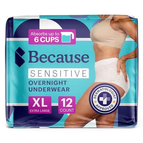 Because Adult Incontinence Underwear for Sensitive Skin -...
