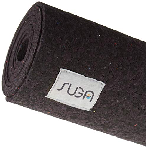 SUGA Premium 100% Recycled Yoga Mat - Textured Non-Slip...
