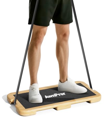 AwnPror Resistance Band Foot Plate,Wood Non-Slip Exercise...