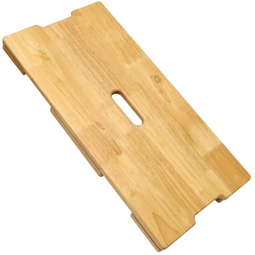 Wood Fitness Board, Resistance Band Foot Plate Wood...