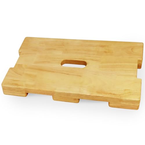 Wood Fitness Board, Wooden Exercise Board with Non-slip...