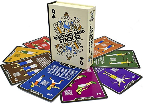 Stack 52 Resistance Band Exercise Cards. Exercise Band...