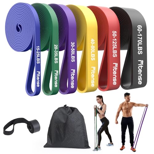 Fitense Resistance Bands Set - Pull Up Bands with 6...
