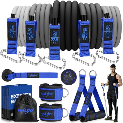 WALITO Resistance Bands Set - Exercise Bands with Handles,...