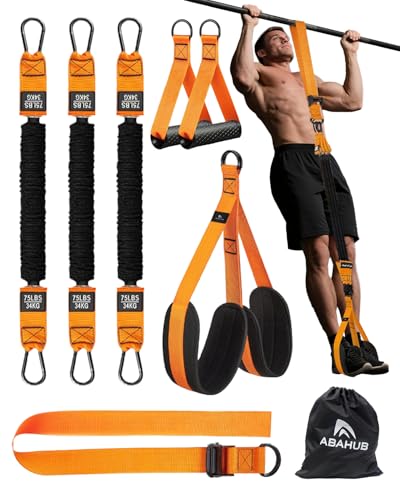 Abahub Resistance Belts with Adjustable Height and...