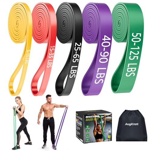AugKnot Resistance Bands for Working Out: 5-Levels Exercise...