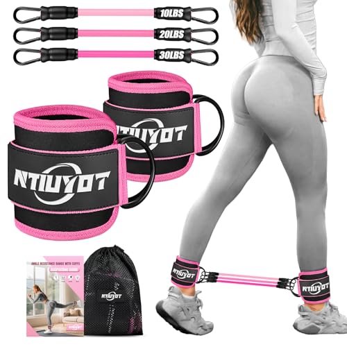NTIUYOT Ankle Resistance Bands with Cuffs,Workout Sets for...
