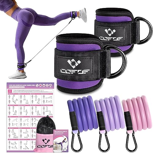 Ankle Resistance Bands with Cuffs, Ankle Bands for Working...