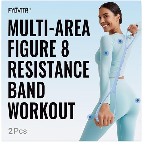 Figure 8 Resistance Bands for Women 2 Pack, Upgraded High...