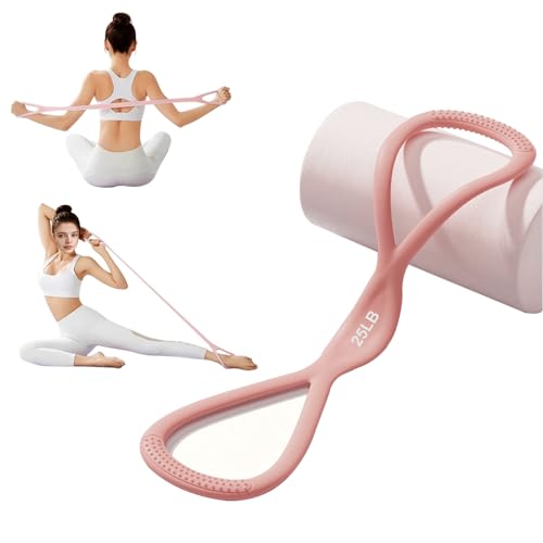Luminous Resistance Bands, 8 Shaped Exercise Bands, with...