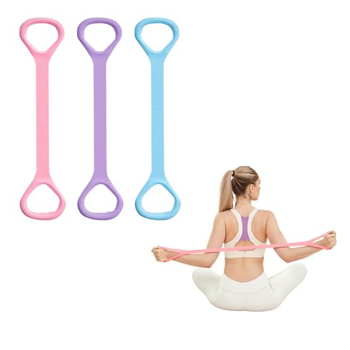 TREKONPEAK 3 Pcs Figure 8 Resistance Bands for Women,...