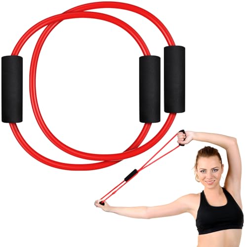 Seenelling Barre Double Tube Red Resistance Band Exercise...